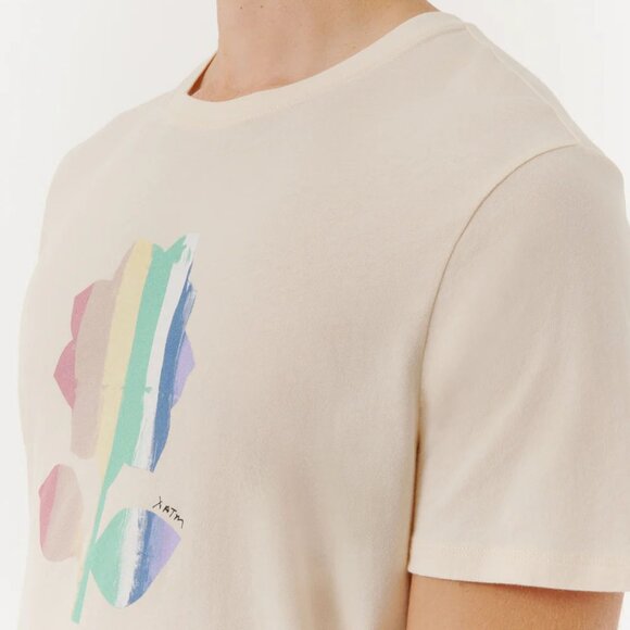 ATM Men's XL High Twist Hi Torsion Jersey Crew Neck Tee T Shirt Stucco $125 - Picture 4 of 16